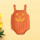 Baby Unisex Onesie of Pumpkin Design for Halloween