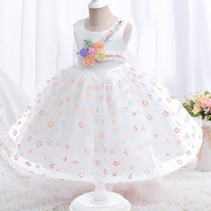 Kids Girls Colorful Flowers&