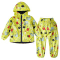Kids' Long-Sleeved Printed Raincoat Suit childrensterritory