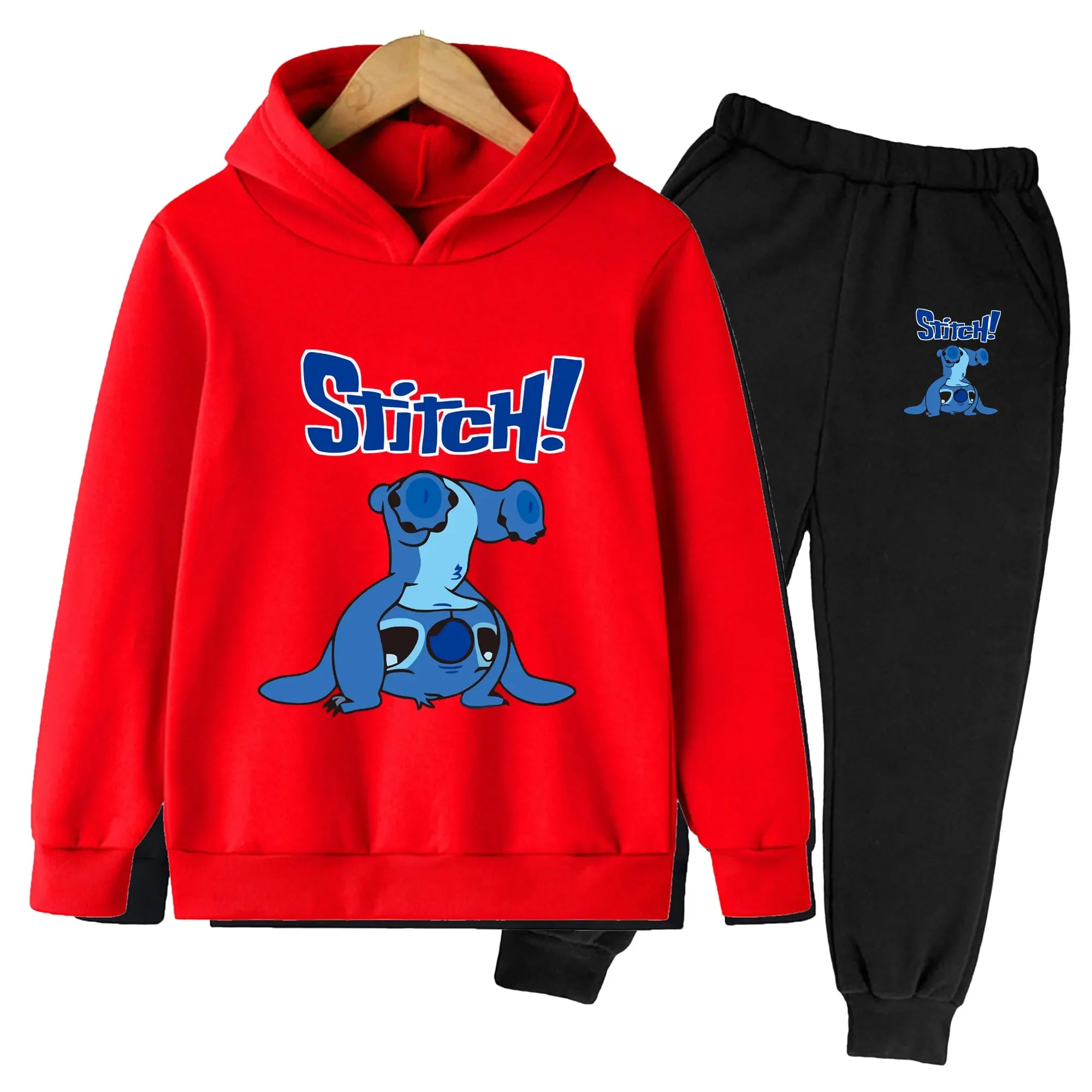 Long-Sleeved Cartoon Print Winter Tracksuit For Kids