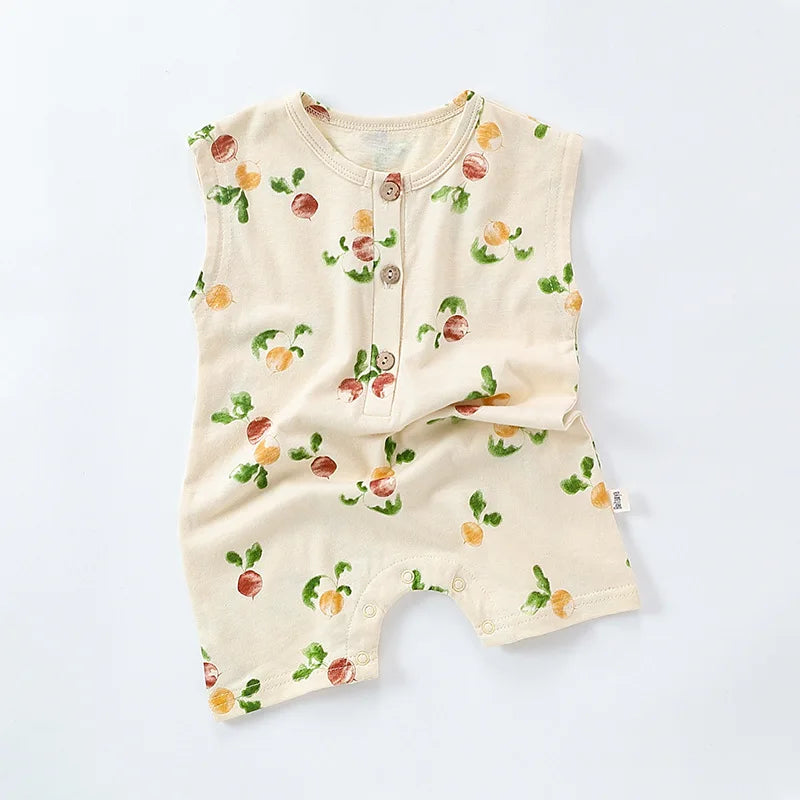 Baby Girl Printed 2pcs Top and Shorts Outfit Set for Summer childrensterritory