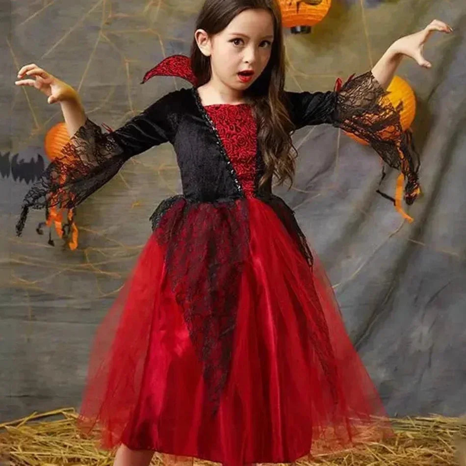 Ghost Bride Kids Girls Costume For Purim Halloween Party