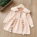 Kids Girls Fashionable Print Skirt Princess Sweater Dresses childrensterritory