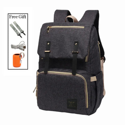 Waterproof Maternity Backpack with USB, Rechargeable Holder