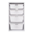 Sliding Bin Organizer with 4 Storage Bins for Kids Room childrensterritory