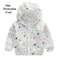 Toddler Girl Boy Hooded Sunscreen Outwear/Jacket childrensterritory