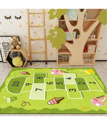 Cartoon Design Learning Kids Room Carpet for Crawling Jumping childrensterritory