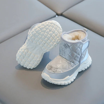 Girls Non-Slip Thick Bottom Warm Padded Snow Boots childrensterritory