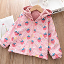 Kids Girls Double-Faced Cartoon Print Korean Style Coats childrensterritory