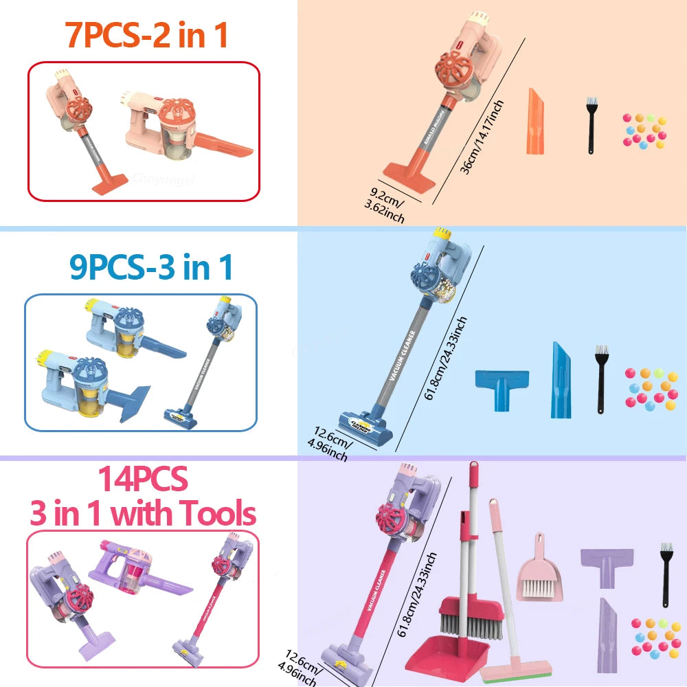 Kids' Safe & Durable Vacuum Cleaner Play Toy Set