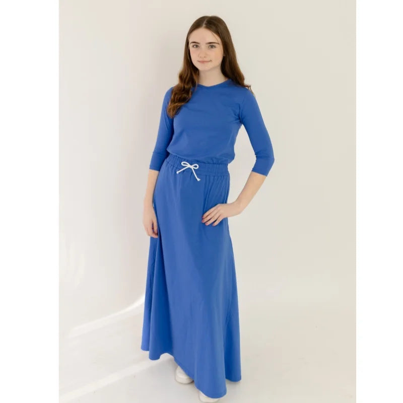 Solid Colour Summer Casual Family Matching Clothing Set