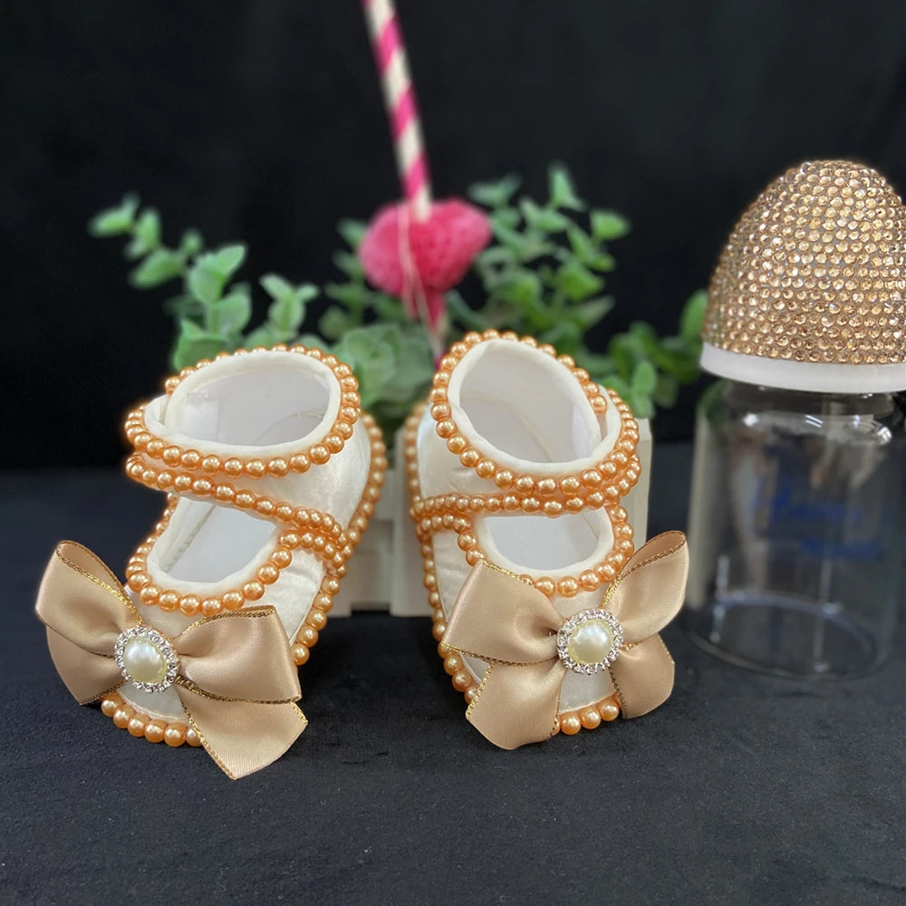 Luxury Keepsake Diamond Baby Bottles and Shoes Headband Set childrensterritory