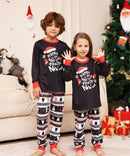 Letter Print Cute Family Matching Cotton Christmas Pajamas childrensterritory