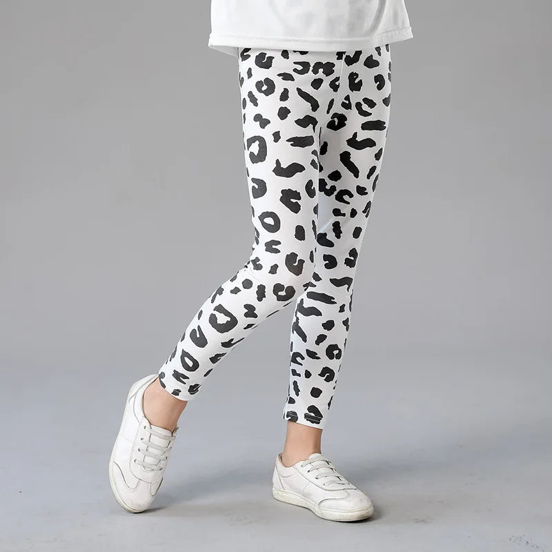 Little Girls Cartoon Flowers Print Leggings/Trousers childrensterritory