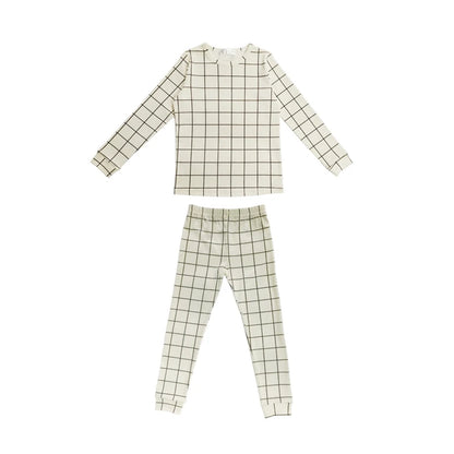 Unisex Baby and Kids Matching Plaid Outfit Sets childrensterritory
