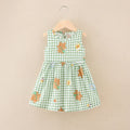 Kids Girls Cartoon Pattern Summer Party Dresses