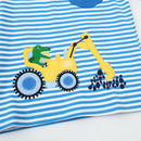 Kids Boys Cartoon Dinosaur Excavator Design T-shirt childrensterritory