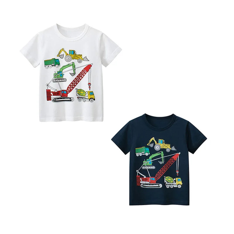 Kids Boys Dinosaurs Print Summer T-Shirts
