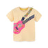 Guitar Print Summer Cotton Tops for Little Girls childrensterritory
