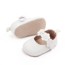 First Walker Flower Design Leather Shoes childrensterritory