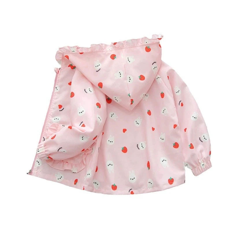Two in One Printed Adorable Jackets for Kids Girls
