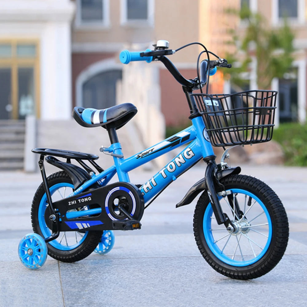 12/14/16 Inch Adjustable Kids Bicycle with Detachable Basket