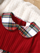 Girls’ Collar Design Long Sleeves Casual Dresses childrensterritory