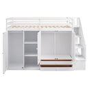 Multipurpose Loft Bed featuring Shelves, Closets, and Storage childrensterritory