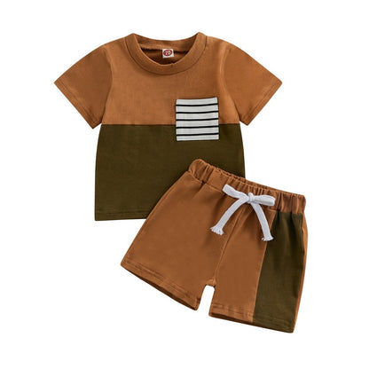 Baby Boys Short Sleeve Tops and Shorts Set for Summer childrensterritory