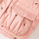 Cute Girls Kitty Printed Hooded Warm Jackets childrensterritory