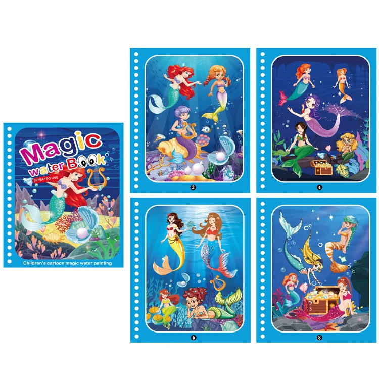 Kids Magic Water Coloring Books Toys for Birthday Gifts childrensterritory