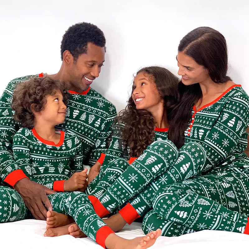 Family Matching Christmas Sleepwear Pajamas Set childrensterritory