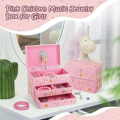 Musical Ballerina Jewelry Box for Kids Girls