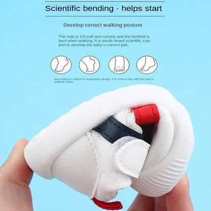 White Soft Bottom Breathable Shoes For Boys And Girls childrensterritory
