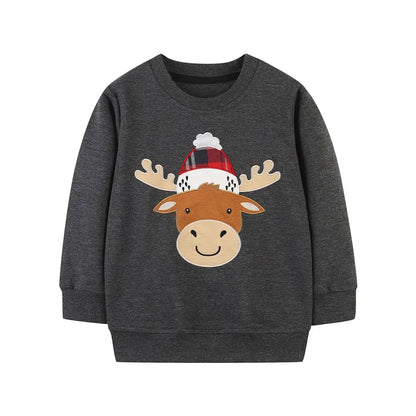 Kids Cartoon Print Long Sleeve Sweatshirts childrensterritory