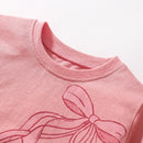Girls Cartoon Sequin Ballet Shoes Design Cotton Top childrensterritory