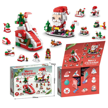 Christmas Advent Calendar Building Blocks Set for Kids childrensterritory