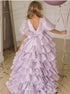 Baby/Kids Girls High Low Layered Tulle Evening Party Dresses childrensterritory