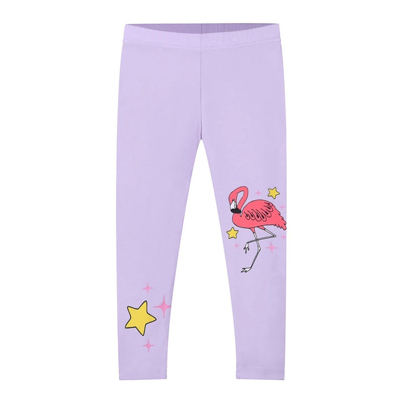 Kids Girls Cartoon Pattern Casual Leggings For 2-8 Years childrensterritory