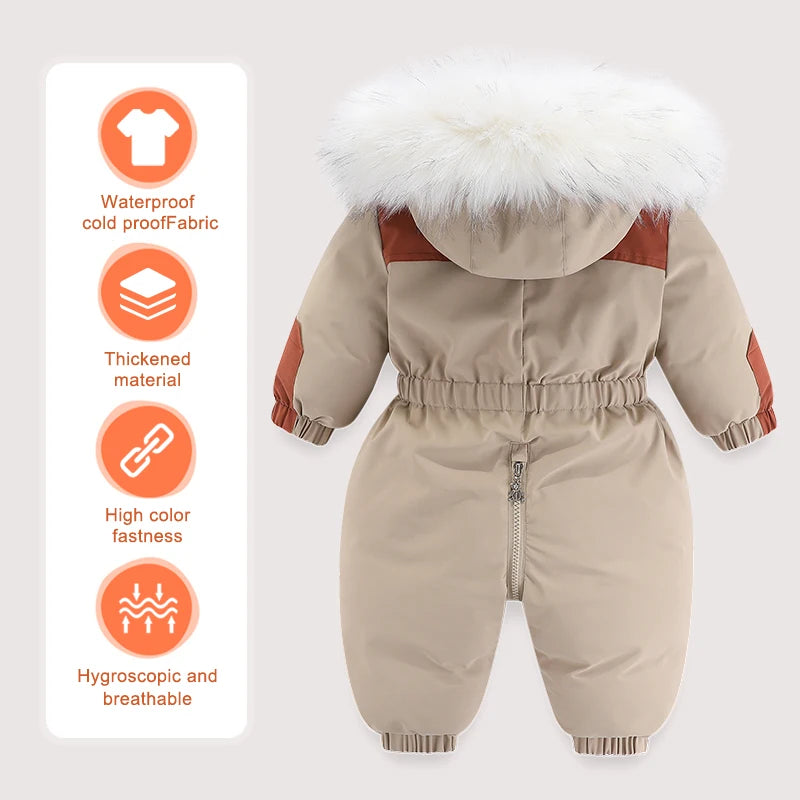 -30 Degree Waterproof Hooded Overall Baby/Kids Ski Suits childrensterritory