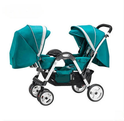 Removable and Washable Twin Umbrella Baby Stroller childrensterritory