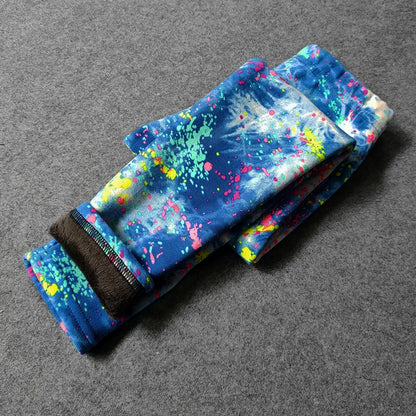 Printed Warm Velvet Leggings for Kids Girls childrensterritory
