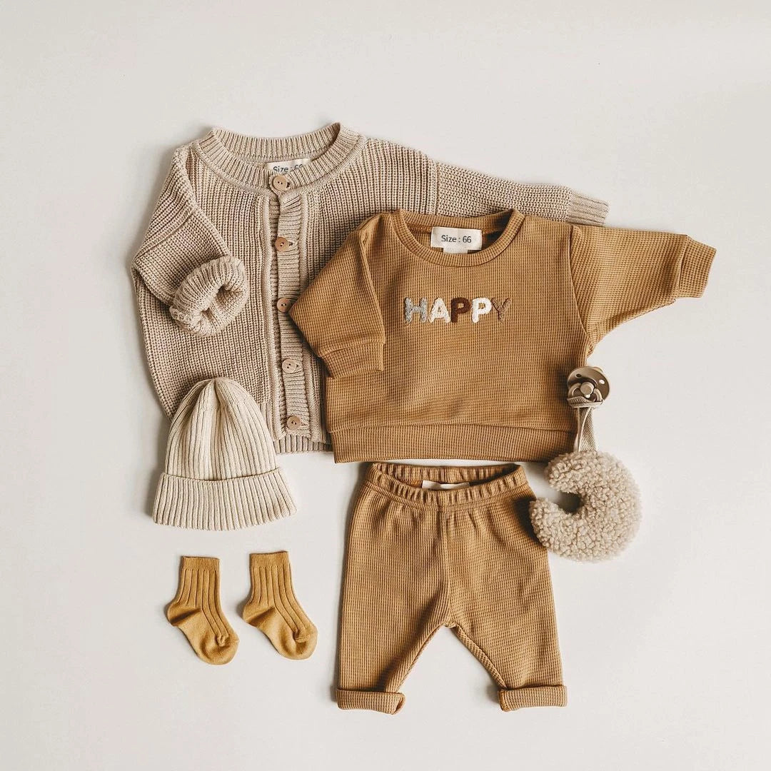 Baby Boy/Girl Casual Tops + Loose Trousers 2pcs Set