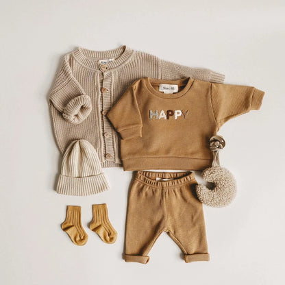 Baby Boy/Girl Casual Tops + Loose Trousers 2pcs Set