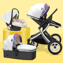 Two-Way Foldable Lightweight Infant Stroller with Car Seat childrensterritory