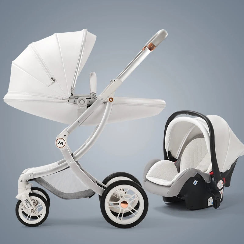 High Landscape, Luxury 3-In-1 Baby Carriage with Car Seat childrensterritory