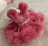 Little Girls Tutu Sparkling Birthday Dress with Bow Design childrensterritory