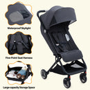 Easy Fold Lightweight Baby Stroller for Smooth Travel childrensterritory