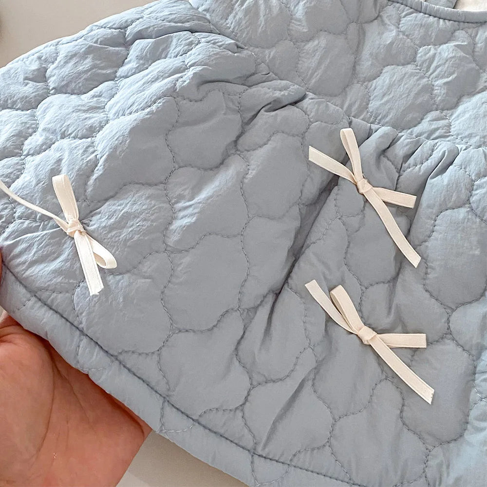 Baby Girls’ Elegant Sleeveless Winter Dress