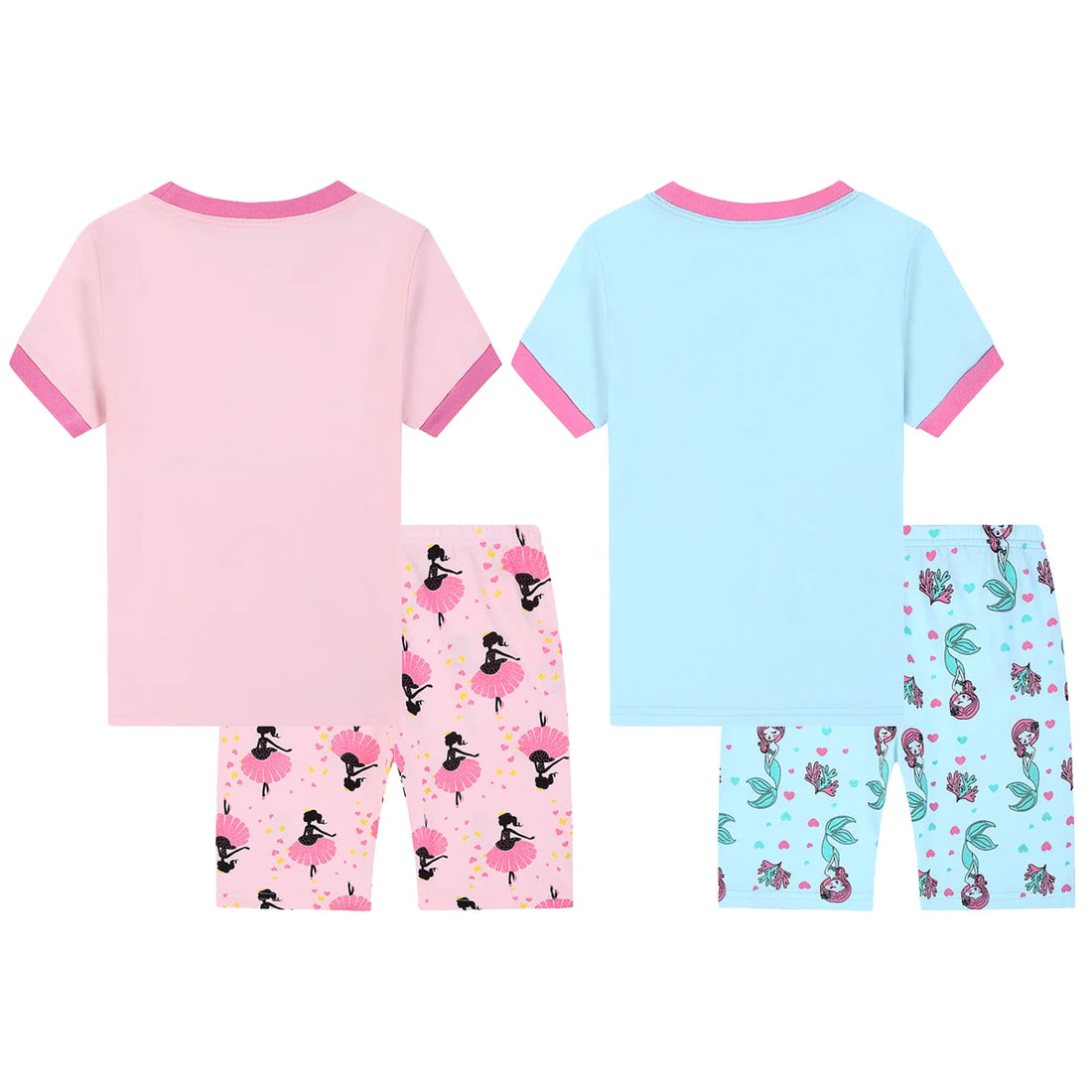 Kids Girls Cartoon Girls Print Pajamas for Summer childrensterritory